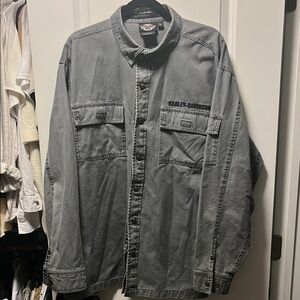 Harley-Davidson Men's Charcoal Shirt Jacket
